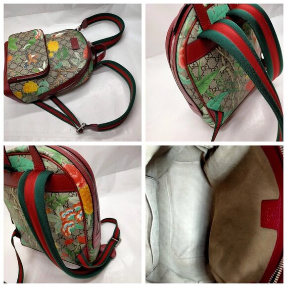 Gucci BackPack Bag Sherry Line Brown PVC 900-071725 - Picture 7 of 13